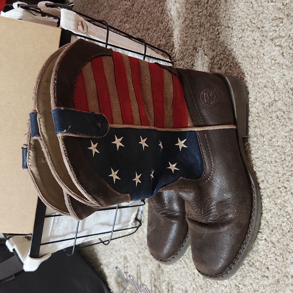 Roper little Kids American Flag cowboy boots size 2